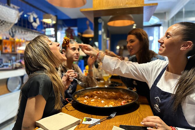 Authentic Paella in Madrid: A Hands-On Class with Tapas & Sangria - Entering the cave near Plaza Mayor