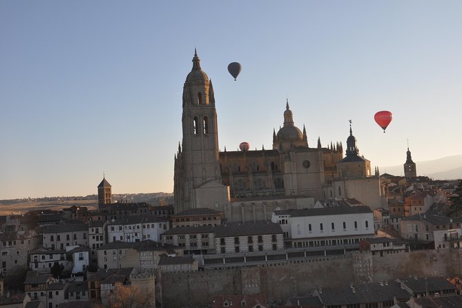 Balloon Ride Over Segovia or Toledo with Optional Transport from Madrid - Floating above Segovia and the surrounding countryside