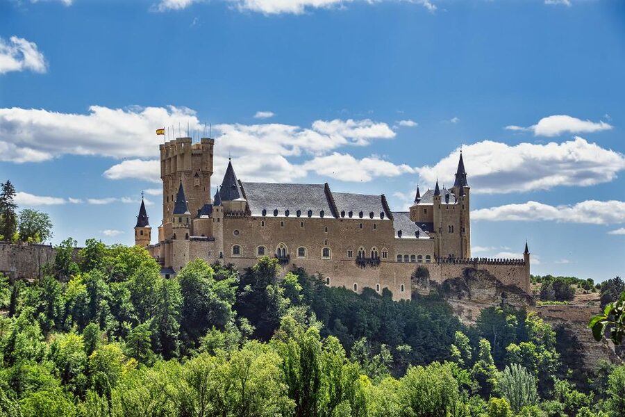 From Madrid: Toledo and Segovia Highlights Private Tour - Segovia Cathedral and the route to the Alcazar