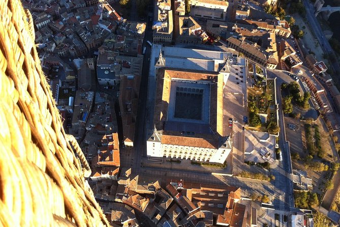 Hot-Air Balloon Ride over Toledo with Optional Transport from Madrid - Toledo from the sky, with the Tagus below
