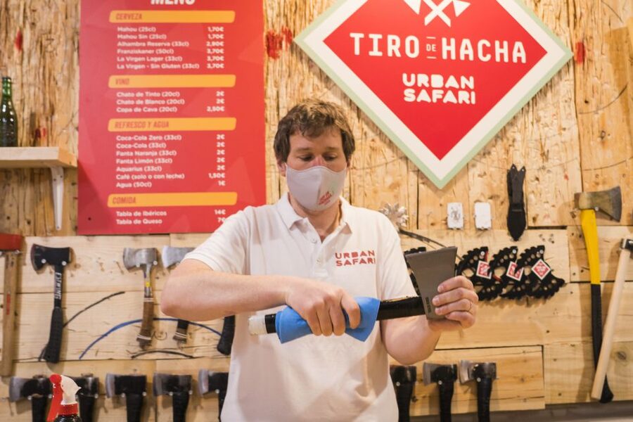 Madrid: Axe Throwing Challenge - Who will enjoy this most?