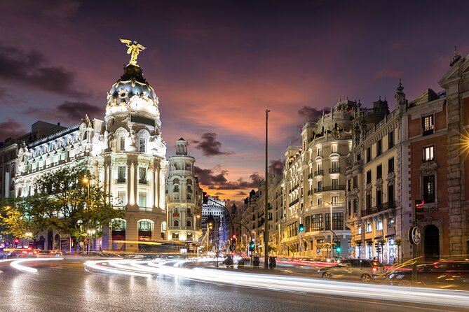 Madrid Big Bus Night Tour - Plaza Colón, the National Library, and Serrano