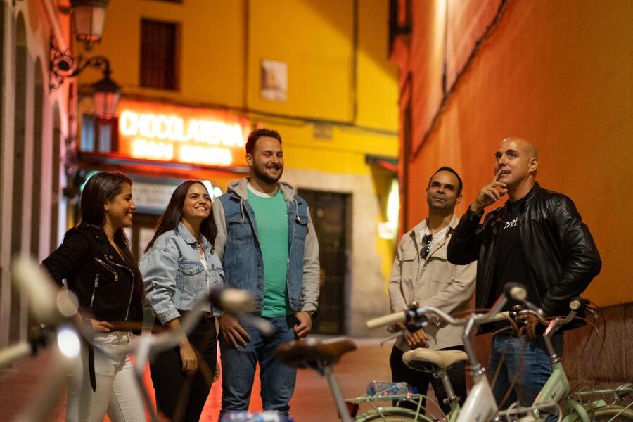Madrid by Night: Vintage Bike Tour Highlights/Optional Tapas - What the guide adds to the evening