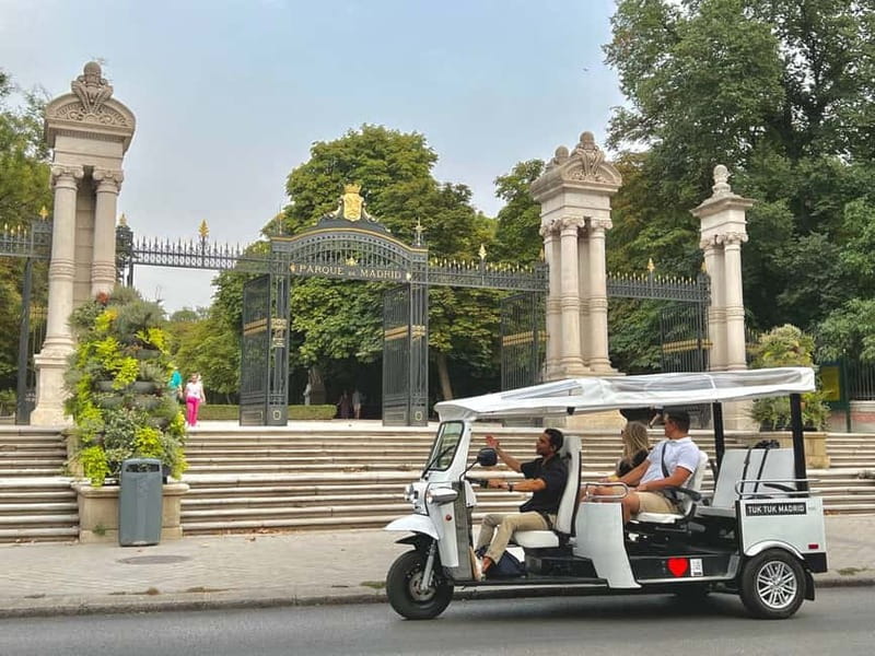 Madrid: Discover the City by Private Electric Tuk Tuk - Royal Palace, Emir Mohamed I Park, and Calle Mayor