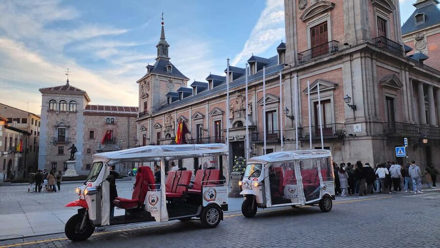 Madrid: Discover the Magic of This City by Tuk Tuk - Plaza Mayor and the royal quarter