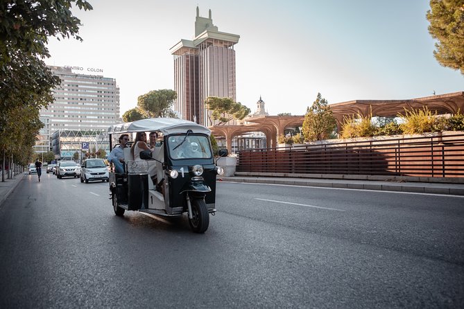 Madrid Expert Tour with Local Guide in Eco Tuk Tuk Private - Salamanca, Columbus, and the National Library