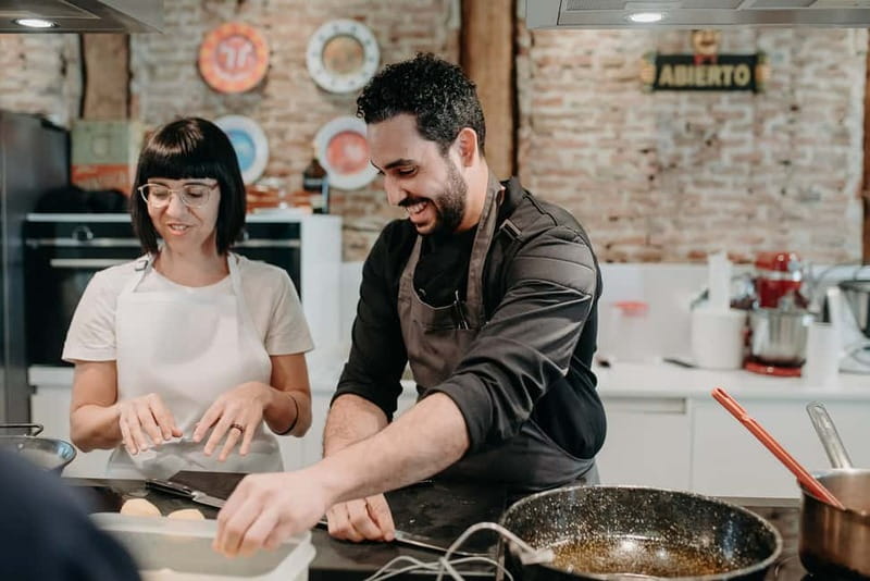 Madrid: Paella & Tapas Cooking Class and Market Visit - A vermouth aperitif and a first taste of Spain