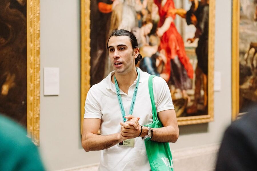 Madrid: Prado Museum & Lunch at World’s Oldest Restaurant - Meeting Goya before entering the Prado