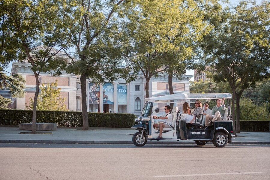 Madrid: Private City Tour by Eco Tuk Tuk - From San Miguel Market to Madrid’s literary quarter