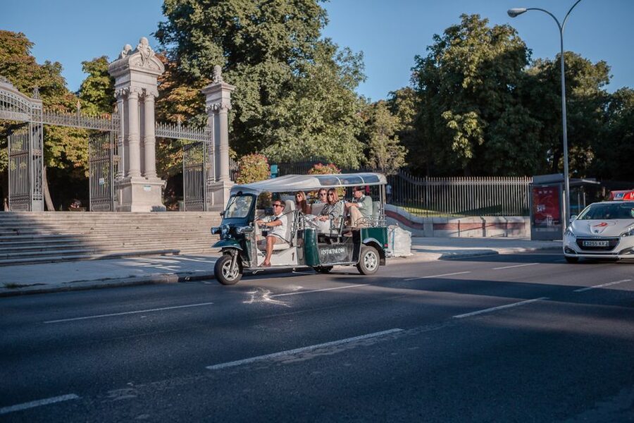 Madrid: Private City Tour by Eco Tuk Tuk - Alcalá Gate, Cibeles, and the Bank of Spain