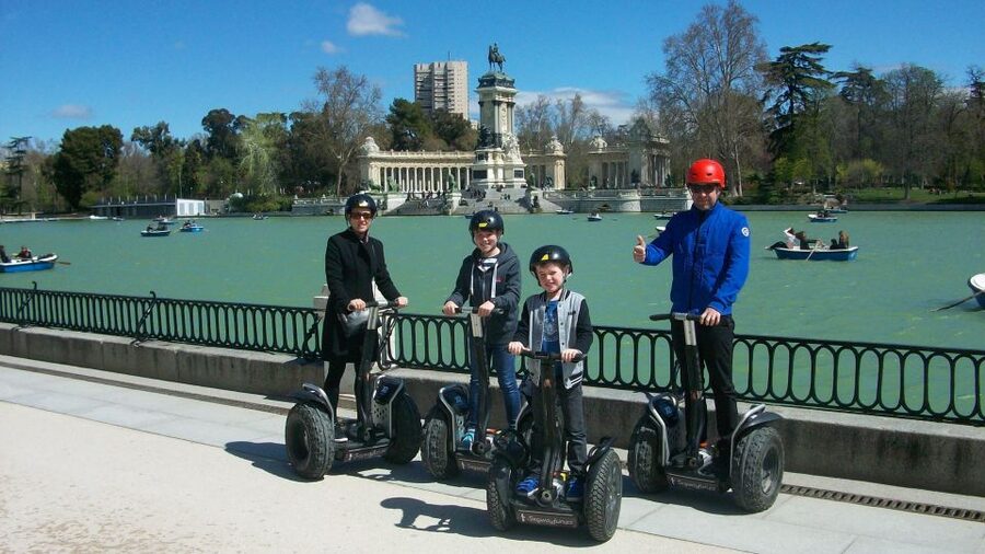 Madrid Private Segway tour. Retiro Park - Centro Historico - Riding into Retiro Park