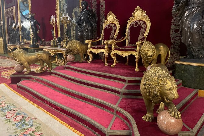 Madrid Royal Palace Tour - Semi private - Frescoes, portraits, clocks, and royal decoration