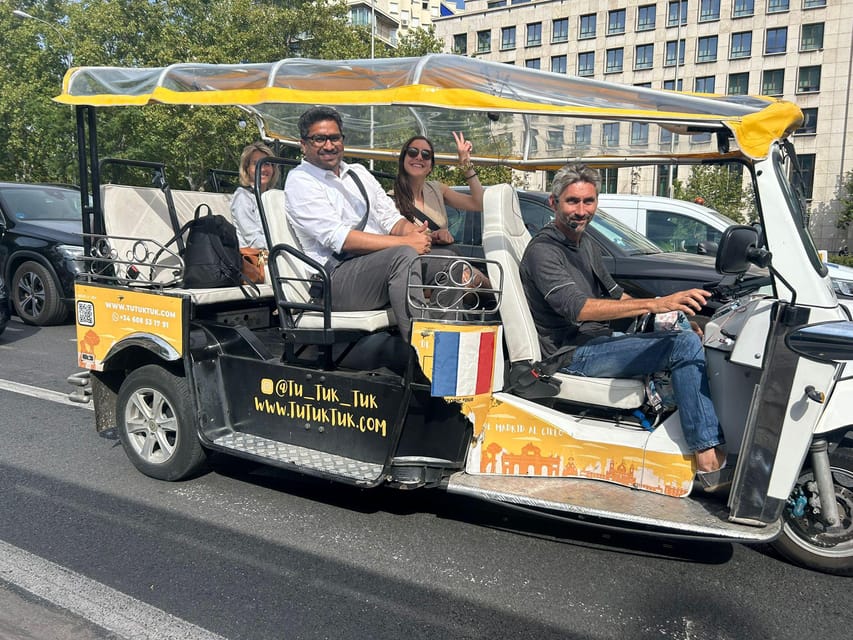 Madrid: Traditional Tour wh Private guide in yellow Tuk Tuk - From Opera Square to the Royal Palace