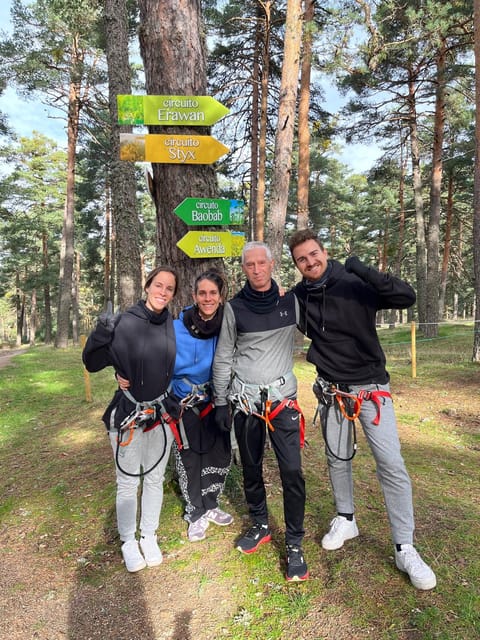 Madrid: Zip line circuits high in the trees - What the three hours include