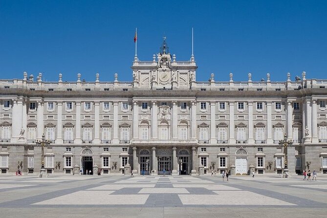 Prado Museum & Royal Palace: Madrid Guided Tour in English - Entering the Royal Palace with a guide