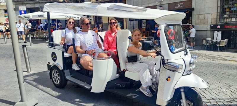 "See Madrid Differently: A Premium Private Tuk Tuk Ride" - Key points to know before you book