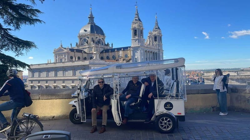 "See Madrid Differently: A Premium Private Tuk Tuk Ride" - Arab Wall and the Temple of Debod