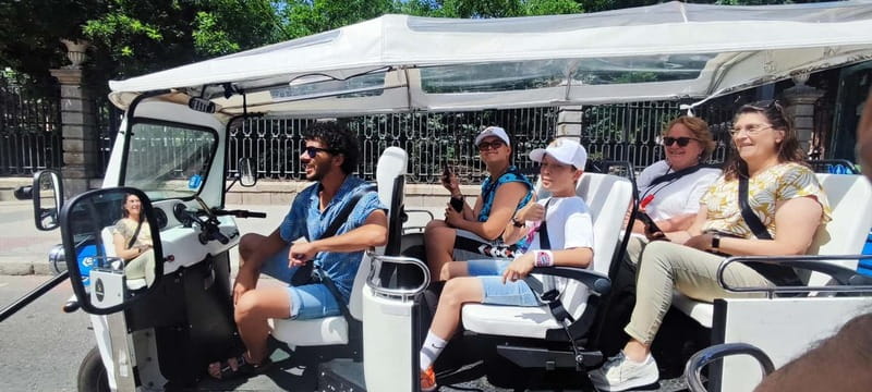 "See Madrid Differently: A Premium Private Tuk Tuk Ride" - Starting near Teatro Real and Plaza Mayor