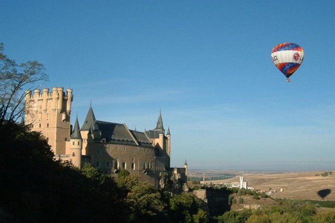 Segovia from the Skies: Sunrise Balloon Ride - The cathedral and Roman aqueduct from above