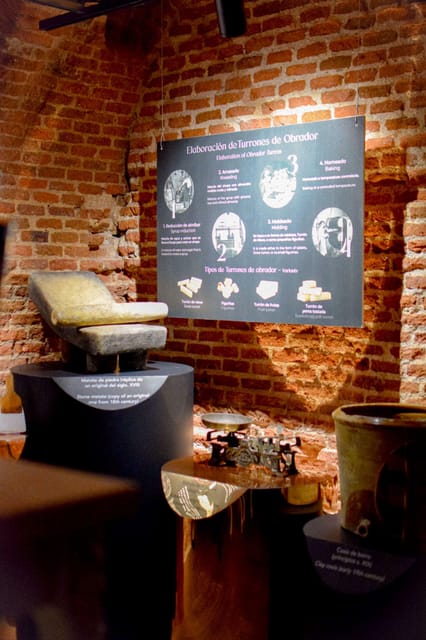 Ticket Entrance to the Madrid Nougat Museum - The 1880 Company Story and the Product Display