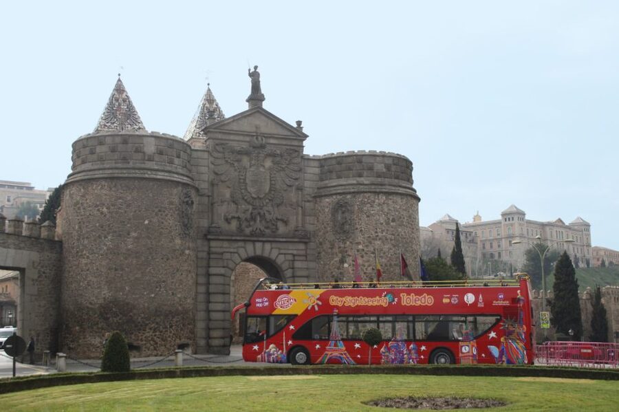 Toledo: City Sightseeing Hop-On Hop-Off Bus Tour & Extras - Cigarrales and the wider Toledo view