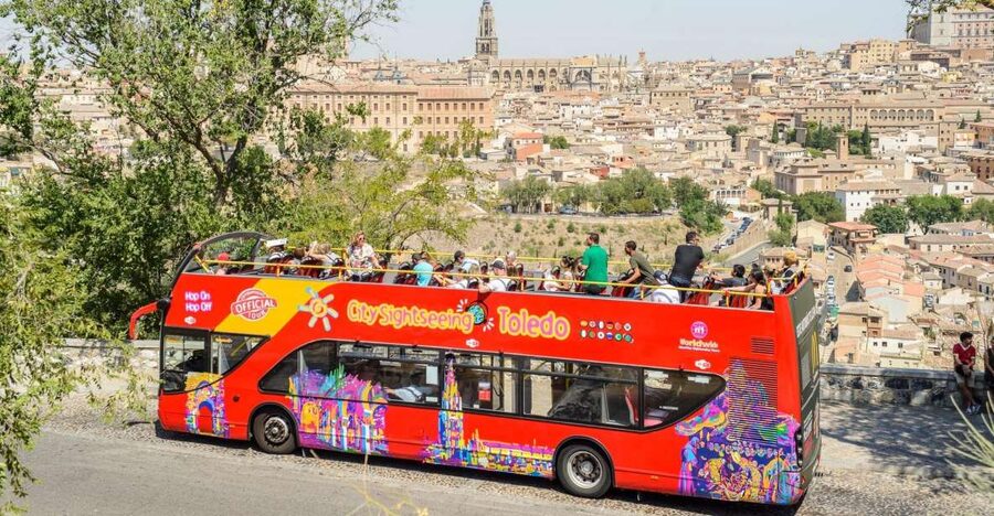 Toledo: City Sightseeing Hop-On Hop-Off Bus Tour & Extras - Stop 1 and the Alcazar: the practical starting point