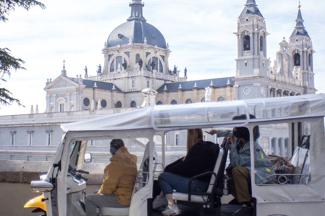 Tour of Historic and Modern Madrid with a guide in a yellow tuk tuk - Comfort, seating, and weather